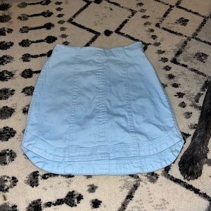 Blue denim skirt